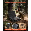 image:imageVEVOR Hard Pistol Case Holds Multiple Pistols amp Magazine Hard Gun Case with PreCut XPE Foam Lining Waterproof Firearm Travel Case with Handle for Gun Lenses Camera Gear TSA Compliant8 Pistols  28 Magazine