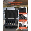 image:imageVEVOR Hard Pistol Case Holds Multiple Pistols amp Magazine Hard Gun Case with PreCut XPE Foam Lining Waterproof Firearm Travel Case with Handle for Gun Lenses Camera Gear TSA Compliant5 Pistols  31 Magazine