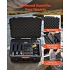image:imageVEVOR Hard Pistol Case Holds Multiple Pistols amp Magazine Hard Gun Case with PreCut XPE Foam Lining Waterproof Firearm Travel Case with Handle for Gun Lenses Camera Gear TSA Compliant7 Pistols  39 Magazine