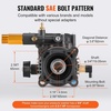 image:imageVEVOR Horizontal Triplex Pressure Washer Pump 34 Shaft 3300 PSI 30 GPM Replacement Power Washer Pumps Kit Parts Washer Pump Compatible with Simpson MorFlex Models 40224 40225 40226 etc  Replacement Kit 3300 PSI 30 GPM Brass with Hardware Compatible with Simpson MorFlex Models 40224 40225 40226 etc34 Shaft anodized surface