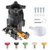 image:imageVEVOR Horizontal Triplex Pressure Washer Pump 34 Shaft 3300 PSI 30 GPM Replacement Power Washer Pumps Kit Parts Washer Pump Compatible with Simpson MorFlex Models 40224 40225 40226 etc  Replacement Kit 3300 PSI 30 GPM Brass with Hardware Compatible with Simpson MorFlex Models 40224 40225 40226 etc34 Shaft anodized surface