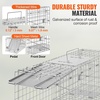 image:imageVEVOR Humane Live Animal Trap Dimensions 50 x 20 x 26 Cage Trap Crafted from Galvanized Iron Collapsible Design with Carrying Handle for Capturing Stray Dogs Armadillos Raccoons and Foxes24 x 8 x 8