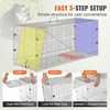image:imageVEVOR Humane Live Animal Trap Dimensions 50 x 20 x 26 Cage Trap Crafted from Galvanized Iron Collapsible Design with Carrying Handle for Capturing Stray Dogs Armadillos Raccoons and Foxes42 x 16 x 18