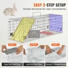 image:imageVEVOR Humane Live Animal Trap Dimensions 50 x 20 x 26 Cage Trap Crafted from Galvanized Iron Collapsible Design with Carrying Handle for Capturing Stray Dogs Armadillos Raccoons and Foxes24 x 8 x 8