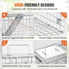 image:imageVEVOR Humane Live Animal Trap Dimensions 50 x 20 x 26 Cage Trap Crafted from Galvanized Iron Collapsible Design with Carrying Handle for Capturing Stray Dogs Armadillos Raccoons and Foxes24 x 8 x 8