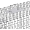 image:imageVEVOR Humane Live Animal Trap Dimensions 50 x 20 x 26 Cage Trap Crafted from Galvanized Iron Collapsible Design with Carrying Handle for Capturing Stray Dogs Armadillos Raccoons and Foxes50 x 20 x 26