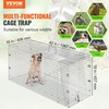 image:imageVEVOR Humane Live Animal Trap Dimensions 50 x 20 x 26 Cage Trap Crafted from Galvanized Iron Collapsible Design with Carrying Handle for Capturing Stray Dogs Armadillos Raccoons and Foxes42 x 16 x 18