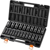 image:imageVEVOR Impact Socket Set 12 Drive 26Piece Impact Sockets 6Point Sockets Metric 1030 mm 3236 mm Easy to Identify with a Sturdy Storage Case CrV Alloy Steel Structure for Vehicles Repair