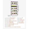 image:imageVEVOR Indoor Greenhouse with Grow Light 59 in Tall 4Tier Plant Stand with Clear Cover Timer amp Hygrometer 180W Full Spectrum Grow Lights Metal Lighted Plants Shelf Holder for Indoor Plants30w with Mechanical Timer