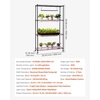 image:imageVEVOR Indoor Greenhouse with Grow Light 59 in Tall 4Tier Plant Stand with Clear Cover Timer amp Hygrometer 180W Full Spectrum Grow Lights Metal Lighted Plants Shelf Holder for Indoor Plants3 Light Modes