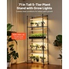 image:imageVEVOR Indoor Greenhouse with Grow Light 59 in Tall 4Tier Plant Stand with Clear Cover Timer amp Hygrometer 180W Full Spectrum Grow Lights Metal Lighted Plants Shelf Holder for Indoor Plants3 Mode Automatic Timer