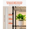 image:imageVEVOR Indoor Greenhouse with Grow Light 59 in Tall 4Tier Plant Stand with Clear Cover Timer amp Hygrometer 180W Full Spectrum Grow Lights Metal Lighted Plants Shelf Holder for Indoor PlantsWith Mechanical Timer
