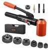 image:imageVEVOR Knockout Punch Set 10 Ton Hydraulic Knockout Set 12 to 2 KO Tool Kit Hole Making Tool KO Tools Kit W6 Dies for Metal Electrical Cabinets Electrical Control Cabinets Switch Cabinets10 Ton Hydraulic Knockout Set