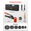 image:imageVEVOR Knockout Punch Set 10 Ton Hydraulic Knockout Set 12 to 2 KO Tool Kit Hole Making Tool KO Tools Kit W6 Dies for Metal Electrical Cabinets Electrical Control Cabinets Switch Cabinets10 Ton Hydraulic Knockout Set