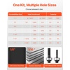 image:imageVEVOR Knockout Punch Set 10 Ton Hydraulic Knockout Set 12 to 2 KO Tool Kit Hole Making Tool KO Tools Kit W6 Dies for Metal Electrical Cabinets Electrical Control Cabinets Switch Cabinets12 to 2 inch SLUGBuster Ratchet Knockout Set