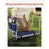 image:imageVEVOR Large Folding Garden Kneeler and Seat Heavy Duty Widened 10 EVA Foam Pad Portable Garden Stool with Tool Bags Gardening Bench to Relieve Knee amp Back Pain Gifts for Seniors Women ParentsOrange  White