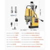 image:imageVEVOR Magnetic Drill 1400W Motor 16 in Boring Diameter 2810 lbf Portable Electric Mag Drill Press with 11 Coring Bits 800 RPM Speed Drilling Machine for Metal Surface Home Improvement IndustryW 16 2pcs  Yellow