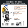 image:imageVEVOR Magnetic Drill 1400W Motor 16 in Boring Diameter 2810 lbf Portable Electric Mag Drill Press with 11 Coring Bits 800 RPM Speed Drilling Machine for Metal Surface Home Improvement Industry12pcs