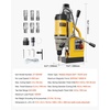 image:imageVEVOR Magnetic Drill 1400W Motor 16 in Boring Diameter 2810 lbf Portable Electric Mag Drill Press with 11 Coring Bits 800 RPM Speed Drilling Machine for Metal Surface Home Improvement IndustryW 2 6pcs  Yellow