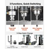 image:imageVEVOR Magnetic Drill Press 1550 W 24 in Boring Diameter 2922 lbf Power Mag Drill Press 0600 RPM Adjustable Speed Morse Taper M3M16 Tapping for Metal Surface Industrial and Home ImprovementW 24