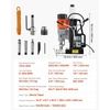 image:imageVEVOR Magnetic Drill Press 1550 W 24 in Boring Diameter 2922 lbf Power Mag Drill Press 0600 RPM Adjustable Speed Morse Taper M3M16 Tapping for Metal Surface Industrial and Home ImprovementW 24