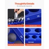 image:imageVEVOR Magnetic Socket Organizer Set 6PCS Socket Holder 14 38 amp 12 Metric SAE Socket Trays with Clear Labels Hold up to 143PCS Standard amp Deep Sockets Blue amp Red Sockets Not IncludedBlue  Red