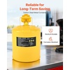 image:imageVEVOR Mental Container 5 Gallon Type I Yellow Metal Container for Liquid Material with Stainless Steel Flame Arrester SelfClosing Lid amp PE Funnel Carbon Steel Flammable Saving with Handle