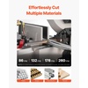 image:imageVEVOR Metal Horizontal Band Saw 7 x 12 in Rectangular Cutting Capacity 110220V Vertical Cutting Bandsaw with 11 kW Motor 045 Angle Adjustment Variable Speed for Metal Wood and PlasticFixed Base