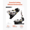 image:imageVEVOR Metal Horizontal Band Saw 7 x 12 in Rectangular Cutting Capacity 110220V Vertical Cutting Bandsaw with 11 kW Motor 045 Angle Adjustment Variable Speed for Metal Wood and PlasticFixed Base