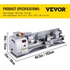 image:imageVEVOR Metal Lathe 210x720 Mini Lathe Machine 2500 RPM Variable Speed Change 750W Precision Mini Lathe Metal Working Lathe with Brushless Motor Milling Machine for Various Metal Turning210x800