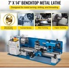 image:imageVEVOR Metal Lathe 7x14inch Precision Bench Top Mini Metal Lathe 550W Precision Metal Lathe Variable Speed 502500 RPM Nylon Gear with A Movable Lamp