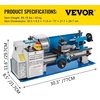 image:imageVEVOR Metal Lathe 7x14inch Precision Bench Top Mini Metal Lathe 550W Precision Metal Lathe Variable Speed 502500 RPM Nylon Gear with A Movable Lamp