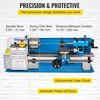 image:imageVEVOR Metal Lathe 7x14inch Precision Bench Top Mini Metal Lathe 550W Precision Metal Lathe Variable Speed 502500 RPM Nylon Gear with A Movable Lamp