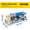 image:imageVEVOR Metal Lathe Machine 87 x 18 in Precision Bench Power Metal Lathe Automatic Feed 02500 RPM Variable Speed 1250W Brushless Motor for Processing Precision Parts Soft Metals Wood Plastics7 x 14
