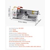 image:imageVEVOR Metal Lathe Machine 87 x 18 in Precision Bench Power Metal Lathe Automatic Feed 02500 RPM Variable Speed 1250W Brushless Motor for Processing Precision Parts Soft Metals Wood Plastics87 x 18 inAutomatic Feed