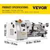 image:imageVEVOR Mini Metal Lathe 8x14 Mini Lathe Machine 2250 PRM Variable Speed Change Precision Mini Lathe 650W Metal Working Lathe Milling Machine for Various Types of Turning716 Metal Lathe