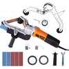 image:imageVEVOR Pipe Tube Polisher Sander 1000W Pipe Belt Sander with 6 Variable Speeds 11003200rpm Professional Belt Sander Grinding Machine with 100PCS Sanding Belts for Burnishing Finishing Rust Removal50PCS Belts
