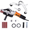 image:imageVEVOR Pipe Tube Polisher Sander 1000W Pipe Belt Sander with 6 Variable Speeds 11003200rpm Professional Belt Sander Grinding Machine with 100PCS Sanding Belts for Burnishing Finishing Rust Removal3PCS Belts