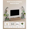 image:imageVEVOR Plant Stand Indoor with Grow Lights 63 in Tall 9Tier Lighted Plant Shelf Metal Corner Plants Holder 3 Timer amp 10 Brightness CurveShaped Flower Display Rack for Living Room Balcony DecorBlack  2 Pack Half Moon