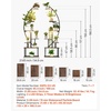 image:imageVEVOR Plant Stand Indoor with Grow Lights 63 in Tall 9Tier Lighted Plant Shelf Metal Corner Plants Holder 3 Timer amp 10 Brightness CurveShaped Flower Display Rack for Living Room Balcony DecorBlack  2 Pack Half Moon