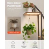 image:imageVEVOR Plant Stand Indoor with Grow Lights 63 in Tall 9Tier Lighted Plant Shelf Metal Corner Plants Holder 3 Timer amp 10 Brightness CurveShaped Flower Display Rack for Living Room Balcony DecorBlack  2 Pack Half Moon