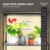 image:imageVEVOR Plant Stand with Grow Light 4Tier Plant Shelfwith 45W Full Spectrum LED 3 Mode Plant Light with Timer and Wheel for Seed Starting Metal Plant Rack for Indoor Plants4 Tiers  3 Light Modes with Timer