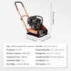 image:imageVEVOR Plate Compactor 28 HP 785CC Gas Engine 5250 VPM 1920 lbs Force Vibratory Compaction Tamper with 187 x 118 inch Plate for Walkways Patios Asphalts Paver Landscaping EPA Compliant378 x 1457 x 382 in