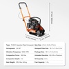 image:imageVEVOR Plate Compactor 28 HP 785CC Gas Engine 5250 VPM 1920 lbs Force Vibratory Compaction Tamper with 187 x 118 inch Plate for Walkways Patios Asphalts Paver Landscaping EPA Compliant212 x 145 x 374 in