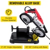 image:imageVEVOR Portable Band Saw 110V Removable Alloy Steel Base 5 Inch Cutting Capacity Hand held Variable Speed Portable Bandsaw 10Amp Motor Deep Cut Band saw for Metal Woodwith Base