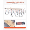 image:imageVEVOR Portable Folding Workstand 802 x 412 ft Collapsible Workbench 6000 lbs Weight Capacity No Assembly Foldable Work Stand with Storage Bag Table Top NOT Included for Garage Workshop OutdoorL8ftW4ftH30inch