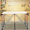 image:imageVEVOR Portable Folding Workstand 802 x 412 ft Collapsible Workbench 6000 lbs Weight Capacity No Assembly Foldable Work Stand with Storage Bag Table Top NOT Included for Garage Workshop OutdoorL4ftW4ftH30inch