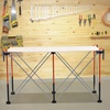 image:imageVEVOR Portable Folding Workstand 802 x 412 ft Collapsible Workbench 6000 lbs Weight Capacity No Assembly Foldable Work Stand with Storage Bag Table Top NOT Included for Garage Workshop OutdoorL4ftW2ftH30inch