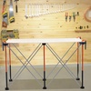 image:imageVEVOR Portable Folding Workstand 802 x 412 ft Collapsible Workbench 6000 lbs Weight Capacity No Assembly Foldable Work Stand with Storage Bag Table Top NOT Included for Garage Workshop OutdoorL4ftW2ftH36inch