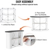 image:imageVEVOR Portable Tradeshow Podium Table 5118 x 1831 x 374 Display Exhibition Counter Stand Booth Fair with Wall Foldable Promotion Retail Bar Table Pop Up Podium with Storage Rack Carrying Bag51 Length